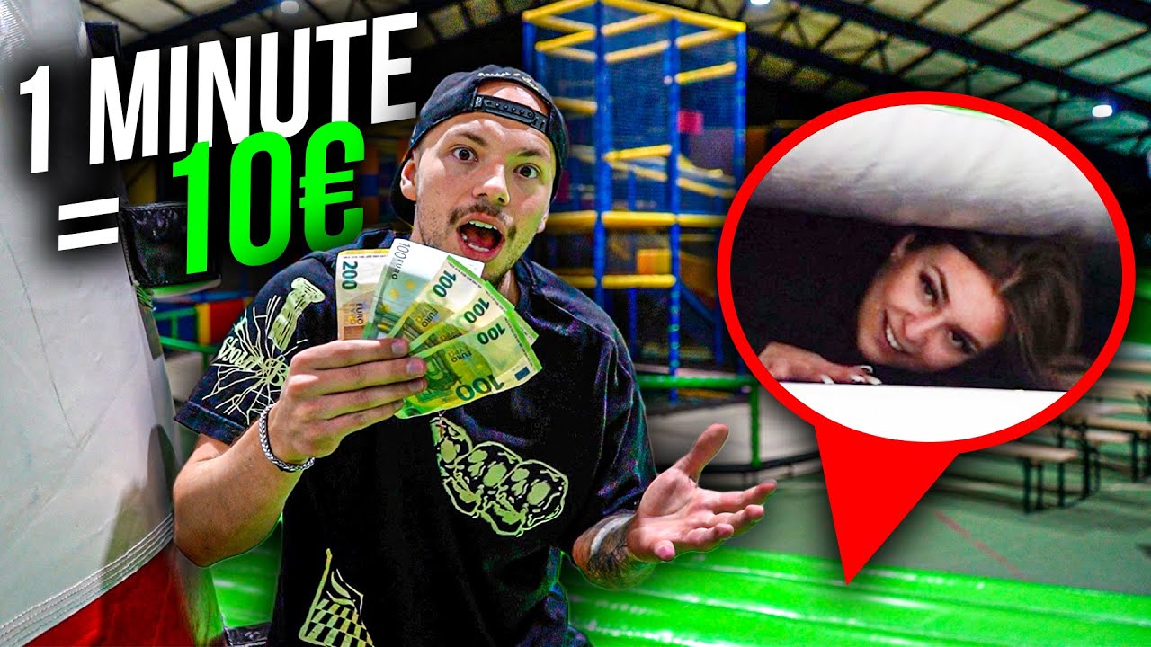 EXTREME VERSTECKEN CHALLENGE IN SPIELPARADIES! *1 Minute = 10&euro;*