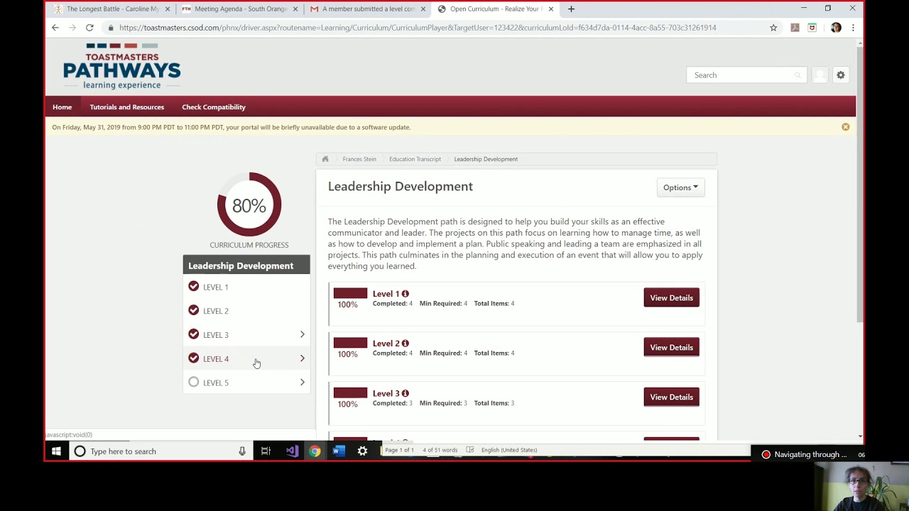 Toastmasters 🌎: Pathways 🌏: Basecamp Manager - Approve Pathways Level & See Members Progress Report