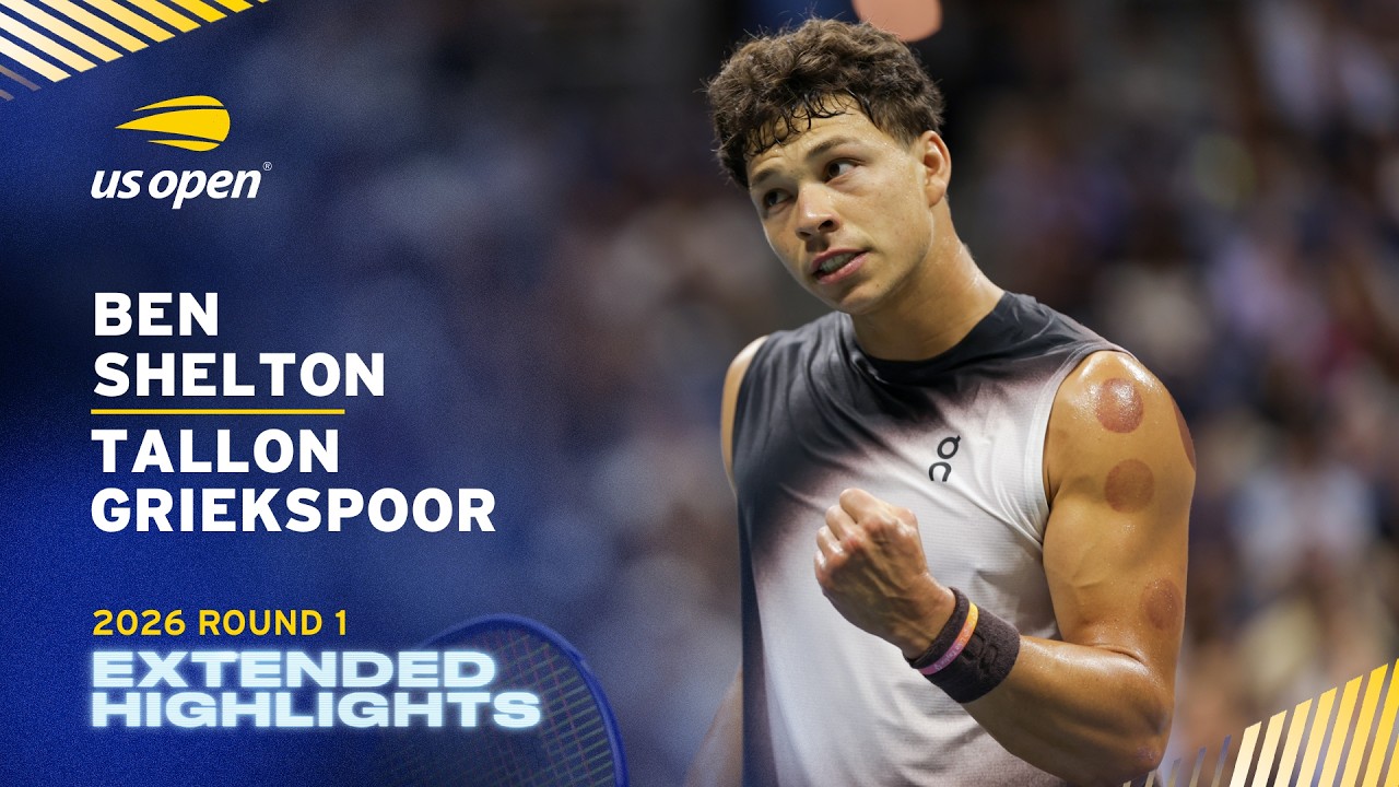 Ben Shelton vs. Tallon Griekspoor Extended Highlights | 2026 US Open Round 1