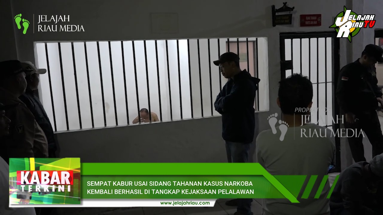 SEMPAT KABUR USAI SIDANG, TAHANAN KASUS NARKOBA KEMBALI BERHASIL DI TANGKAP KEJAKSAAN PELALAWAN
