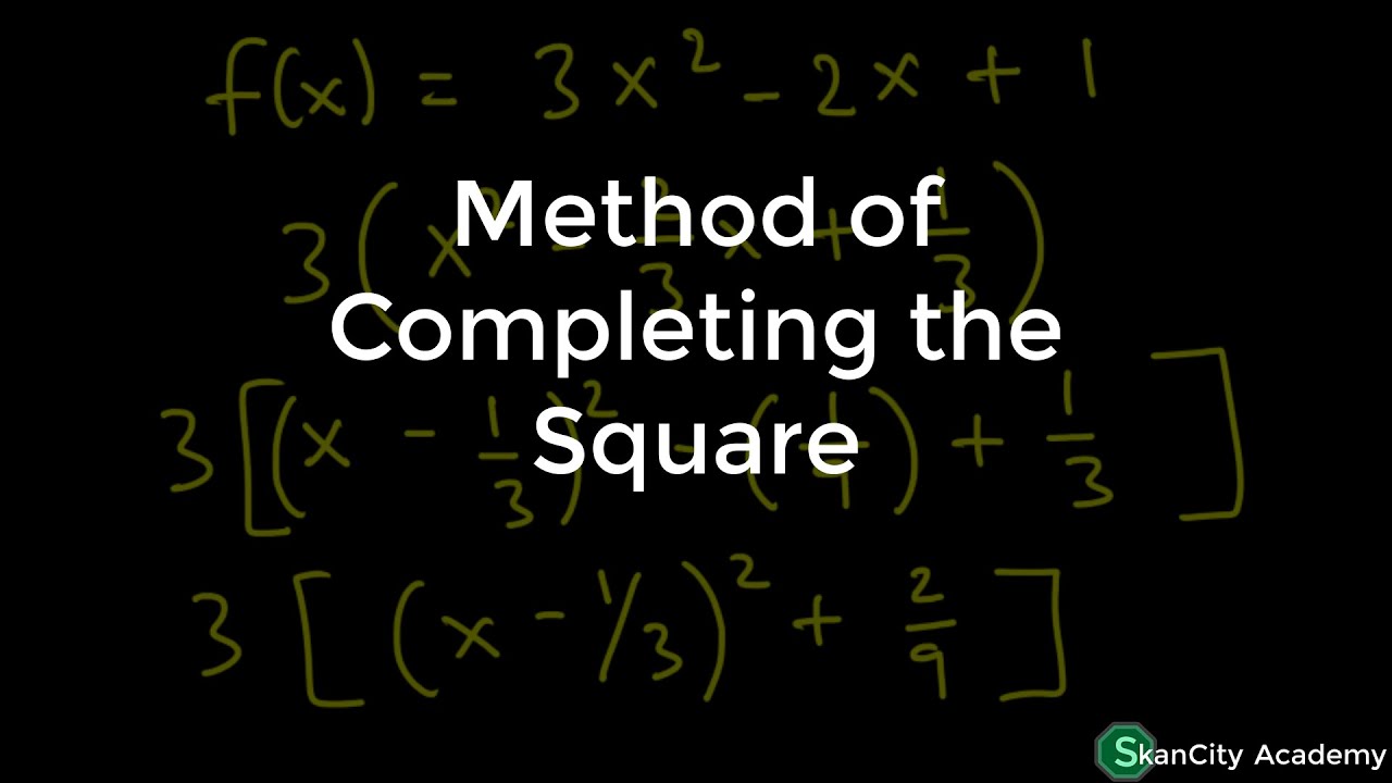 Method of Completing the Square (Minimum and Maximum Value) -  | SHS 1 ELECTIVE MATH