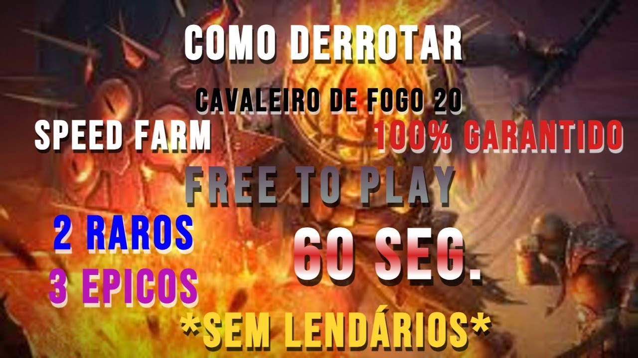 Cavaleiro de fogo 20: Como farmar rapido e pontuar no evento de exploradores de calabouço!