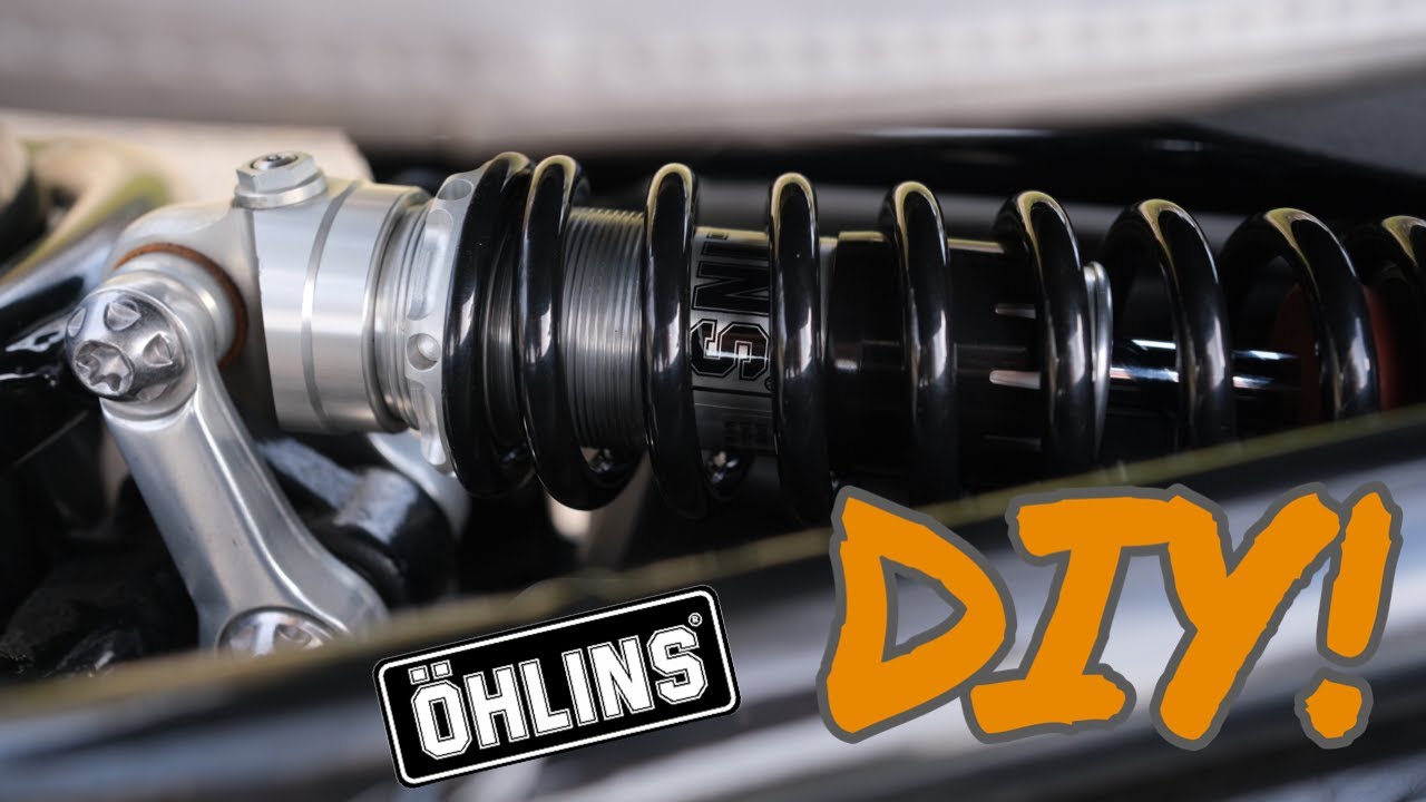 How to Install Ohlins Rear Motorcycle Shock | Triumph Bobber