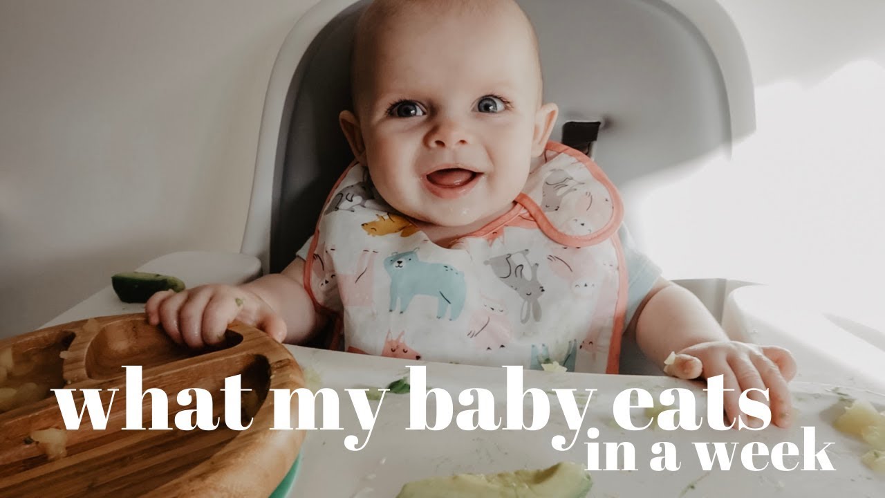 WHAT MY 6 MONTH OLD BABY EATS IN A WEEK!
