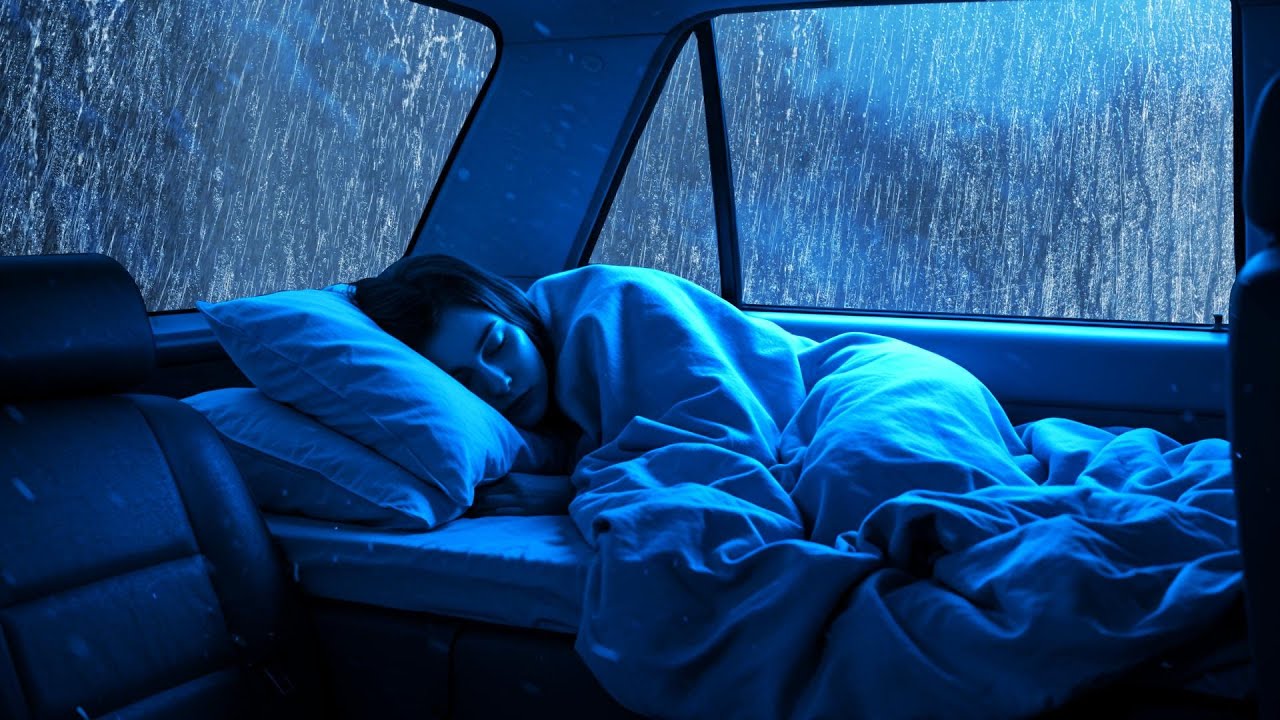 Car Rain Sounds for Sleep 🚗 Comforting Rain for Quick & Peaceful Sleep