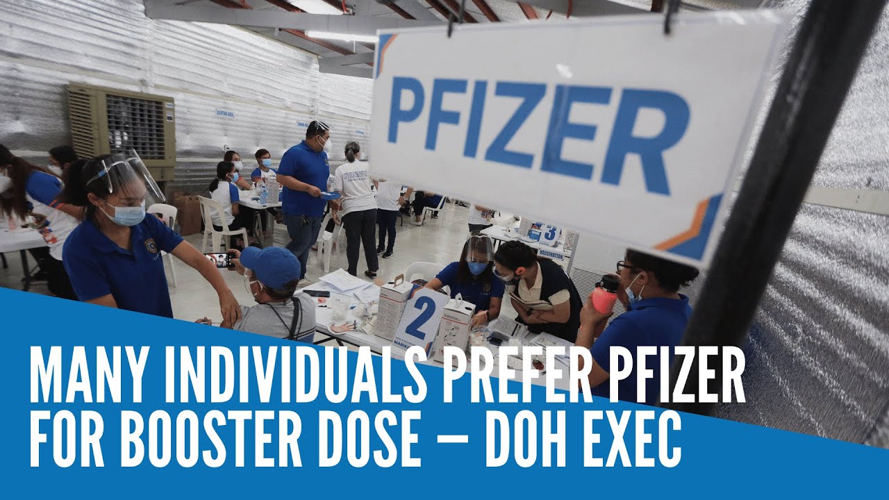 Many individuals prefer Pfizer for booster dose &mdash; DOH exec