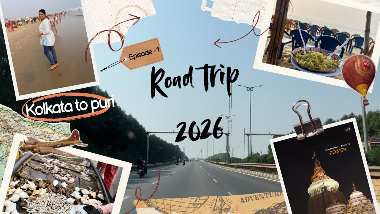 Kolkata to Puri Road Trip 2026 🚗✨ | 3rd Anniversary Special | #roadtrip #travel #puri #trending 