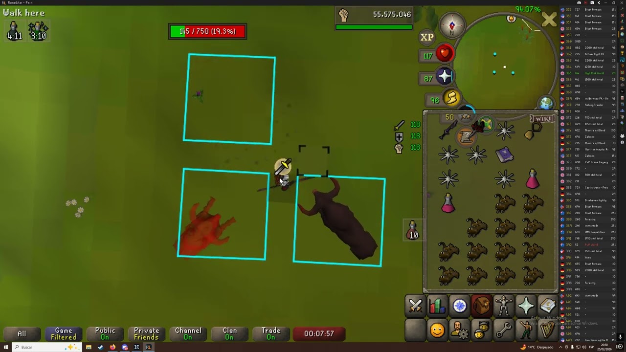 osrs easy awakened cow kill with gnomonkey and spanish sounds in the background