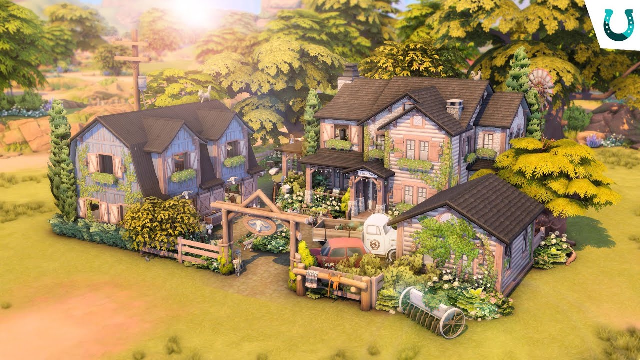 Cozy Family Ranch 🐎// The Sims 4: Horse Ranch // Speed Build // No CC