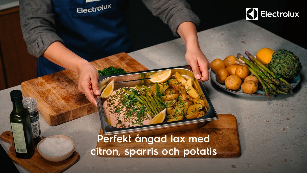 Recept till ångugn — Perfekt ångad lax med citron, sparris och potatis | Electrolux