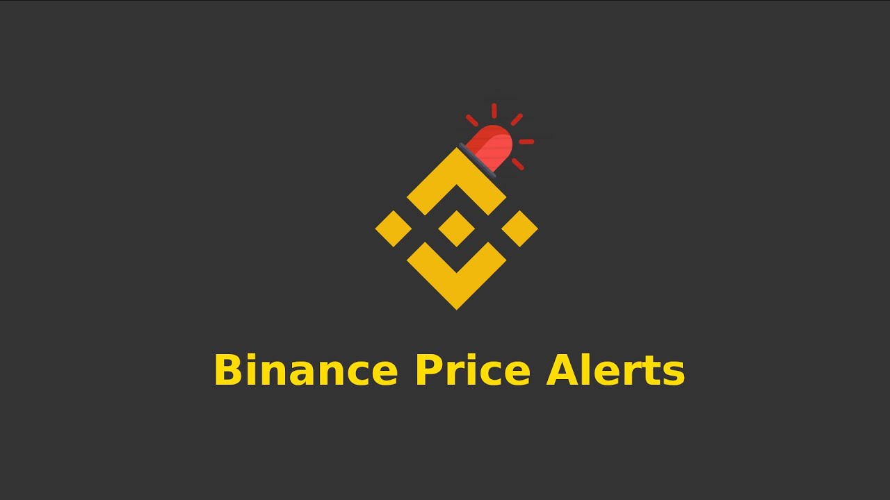 Binance - How to set up a price alert in a desktop application