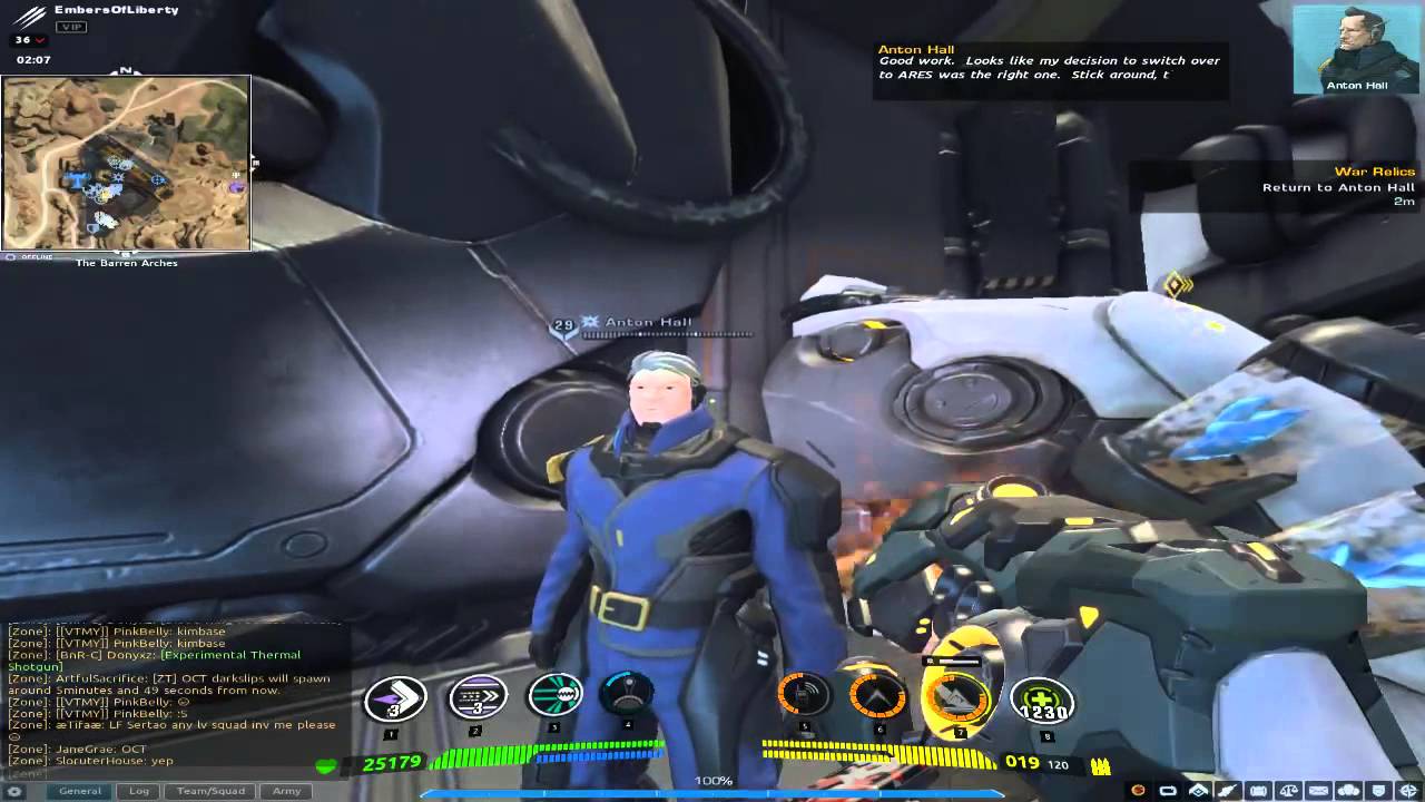 Firefall PvE ARES Jobs Astrek Reputation Andreev Station