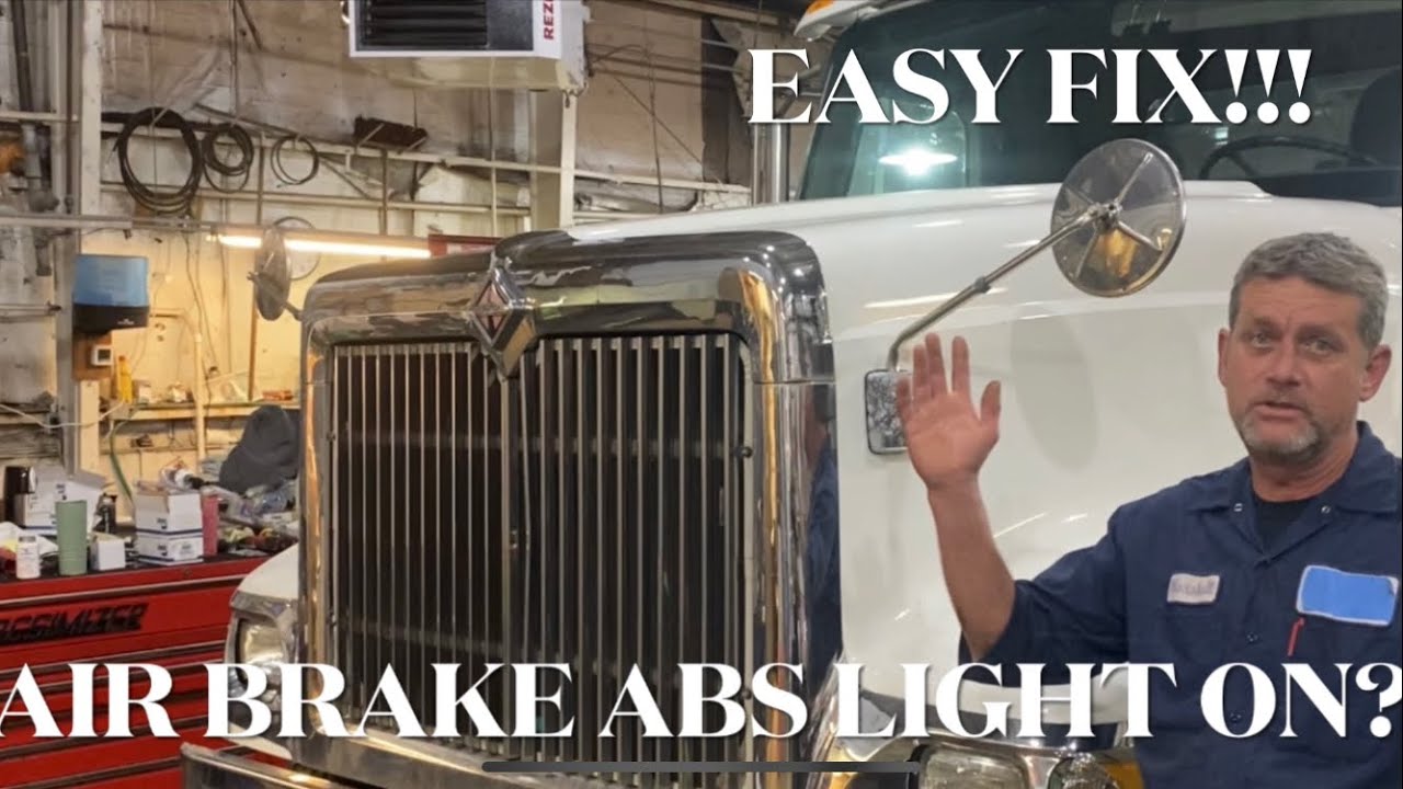 ABS LIGHT ON? BENDIX AIR BRAKE SYSTEM FIX!