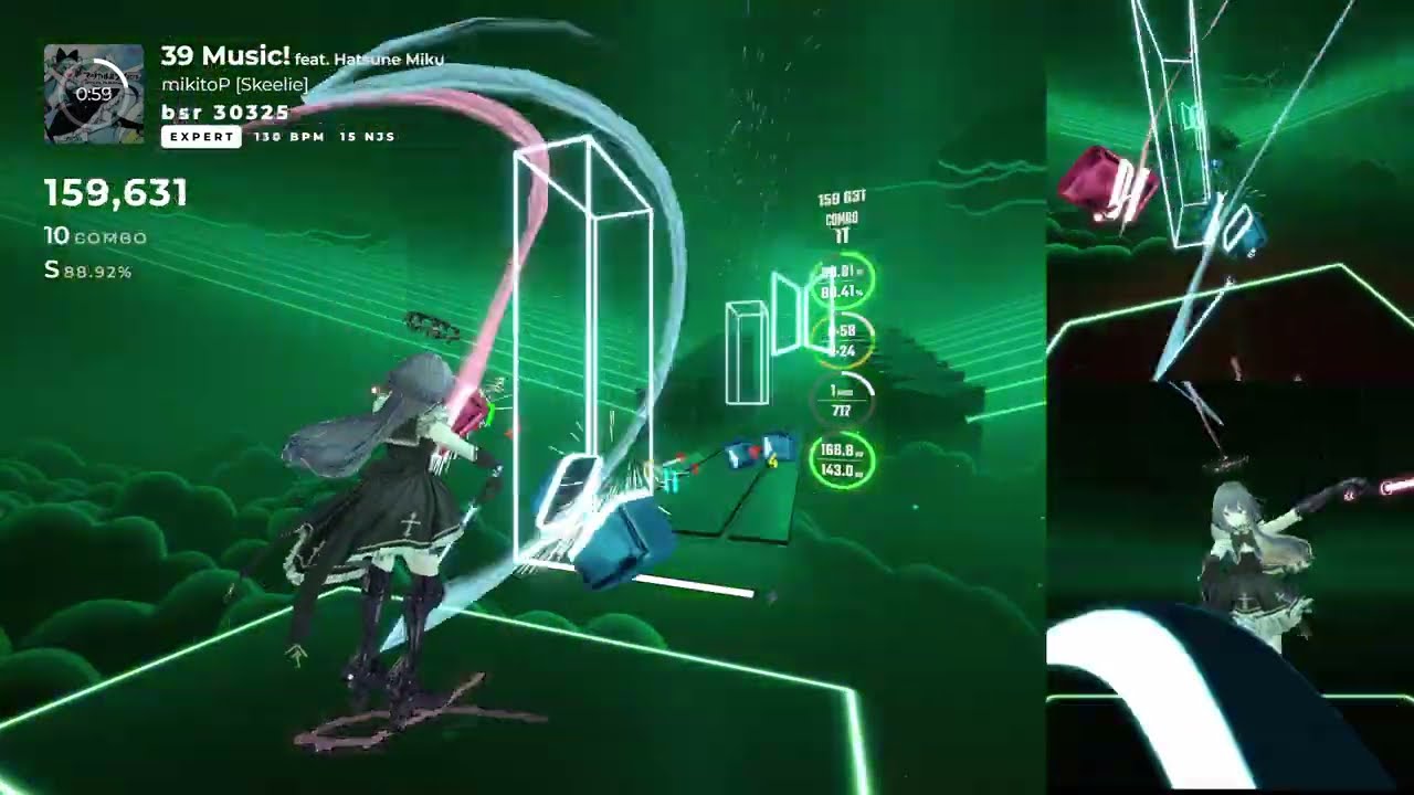 【BeatSaber】39みゅーじっく！_みきとP feat.Hatsune Miku【expert】