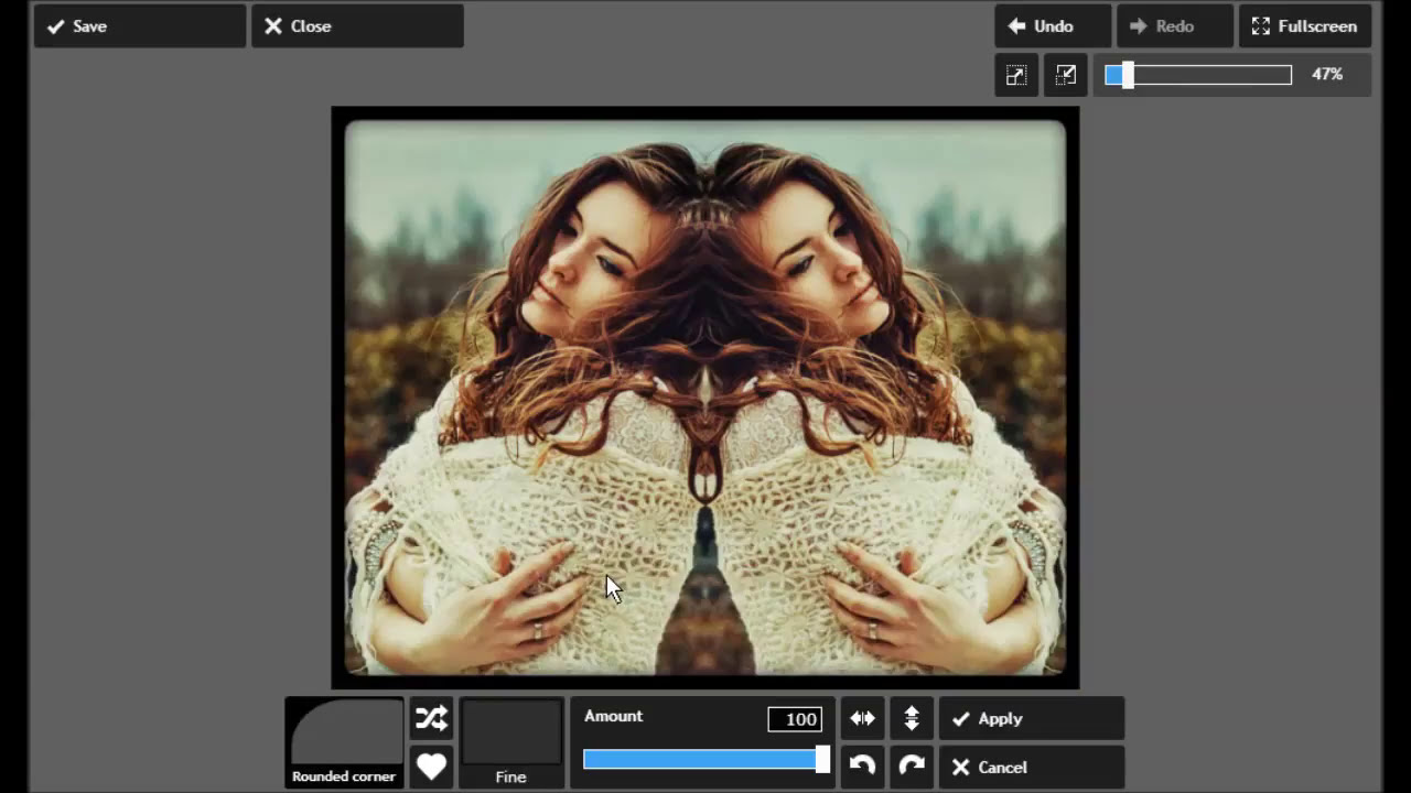 Create Mirror Image Effect With Pixlr