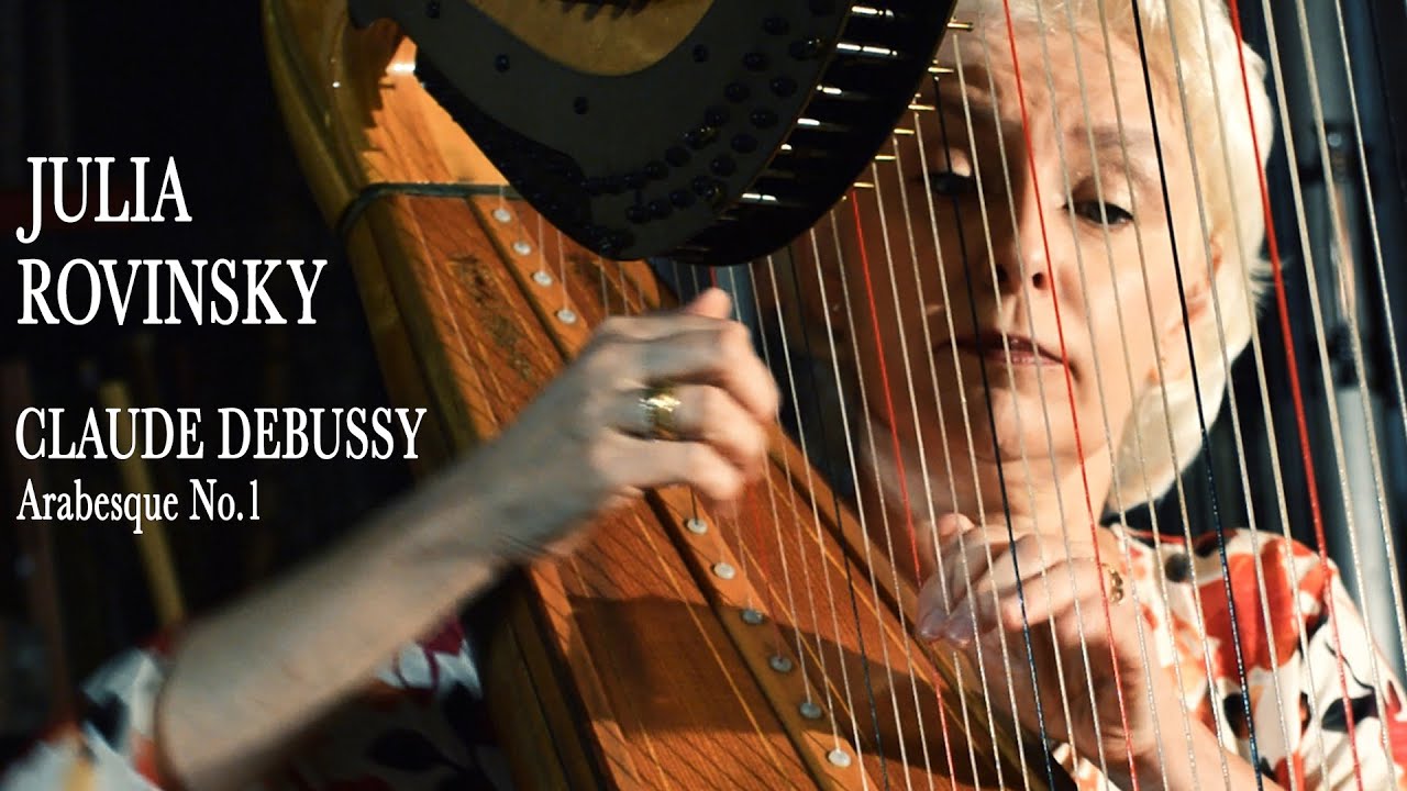 Julia Rovinsky | Debussy Arabesque No.1 | Harp Arrangement #harp #Debussy #juliarovinsky
