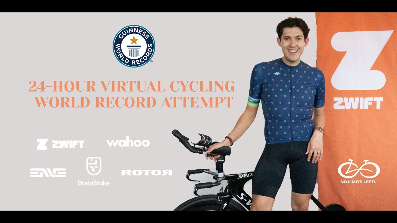 Matthew Lefthand 24-Hour Virtual Cycling World Record Attempt