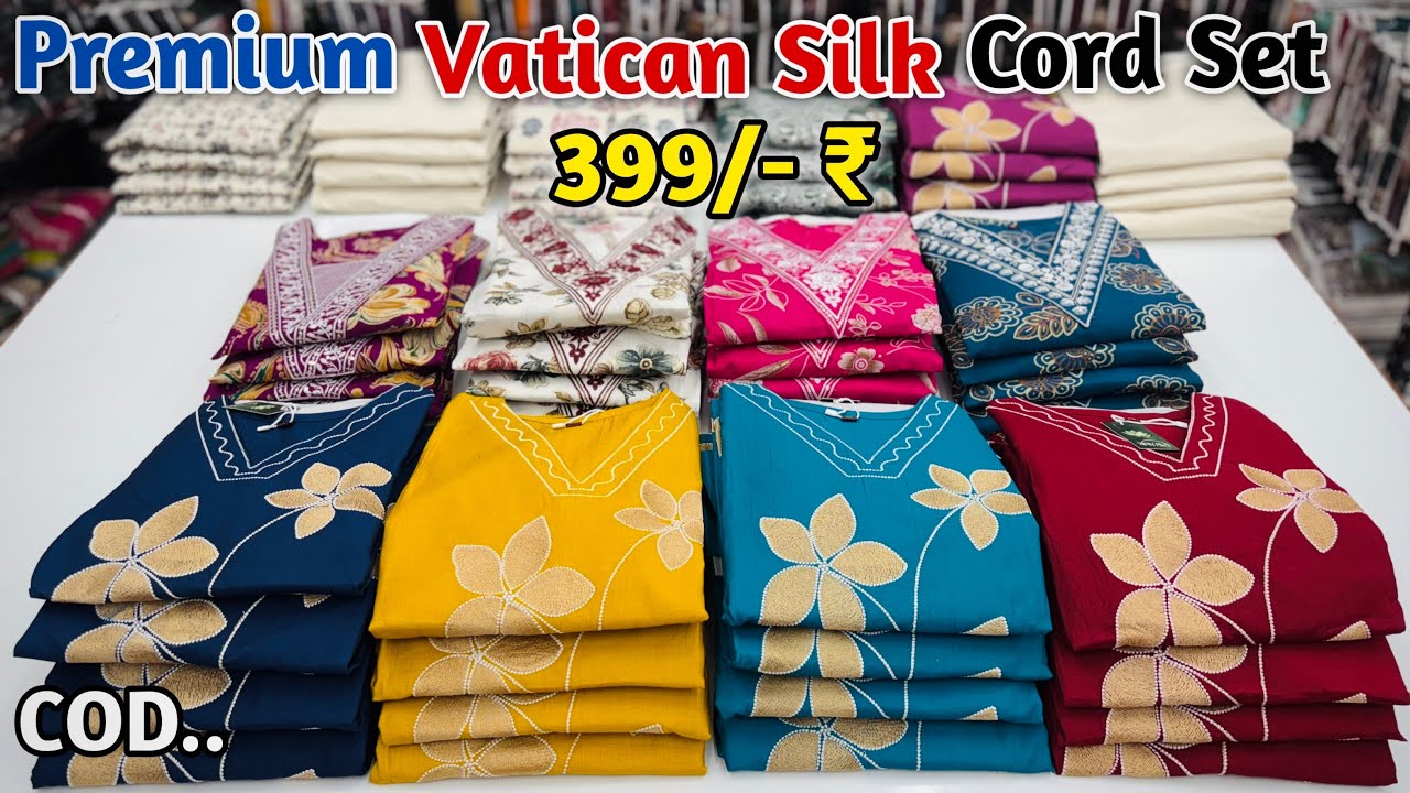 Premium Vatican Cord Set In Wholesale | Cord Set Manufacturer | Trending Cord Sets In 2026