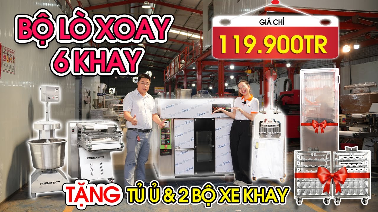 [HOT] Báo giá lò nướng bánh mì xoay Foenix | Mua 4 Tặng 5 duy nhất đầu năm 2025