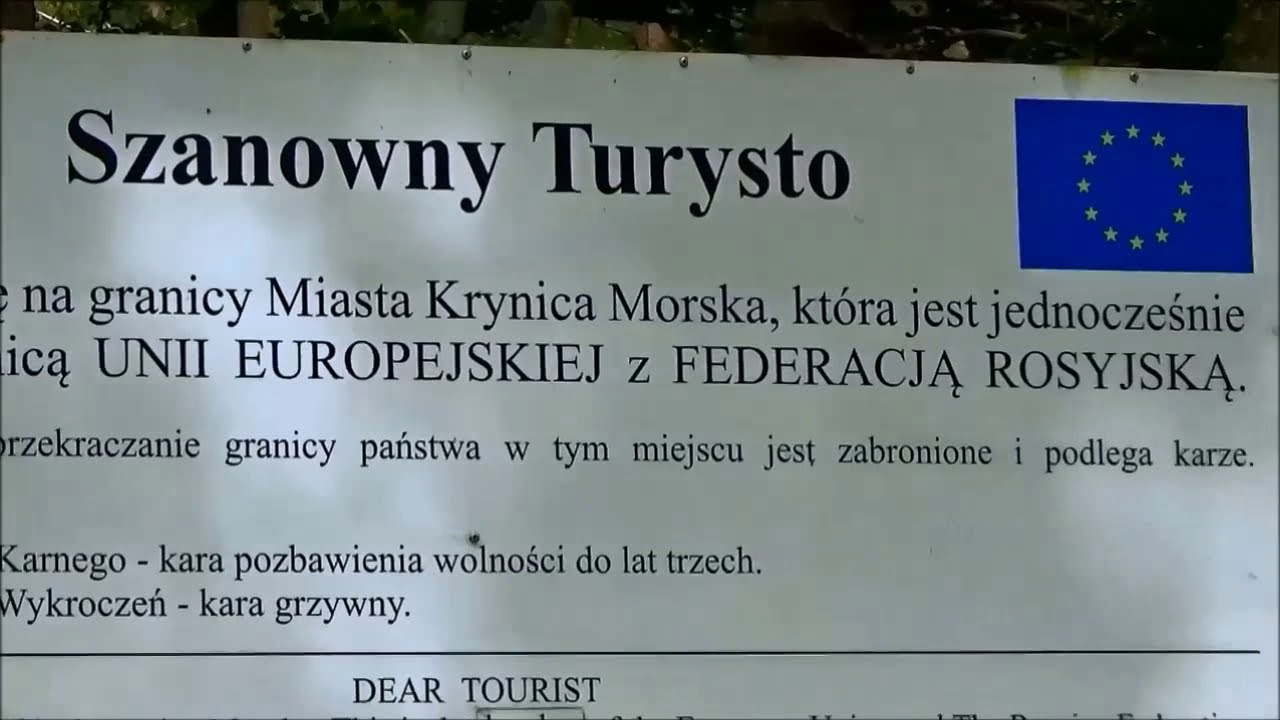 Piaski - Granica Państwowa Polska-Rosja & Unii Europejskiej  - Mierzeja Wiślana, Morze Bałtyckie