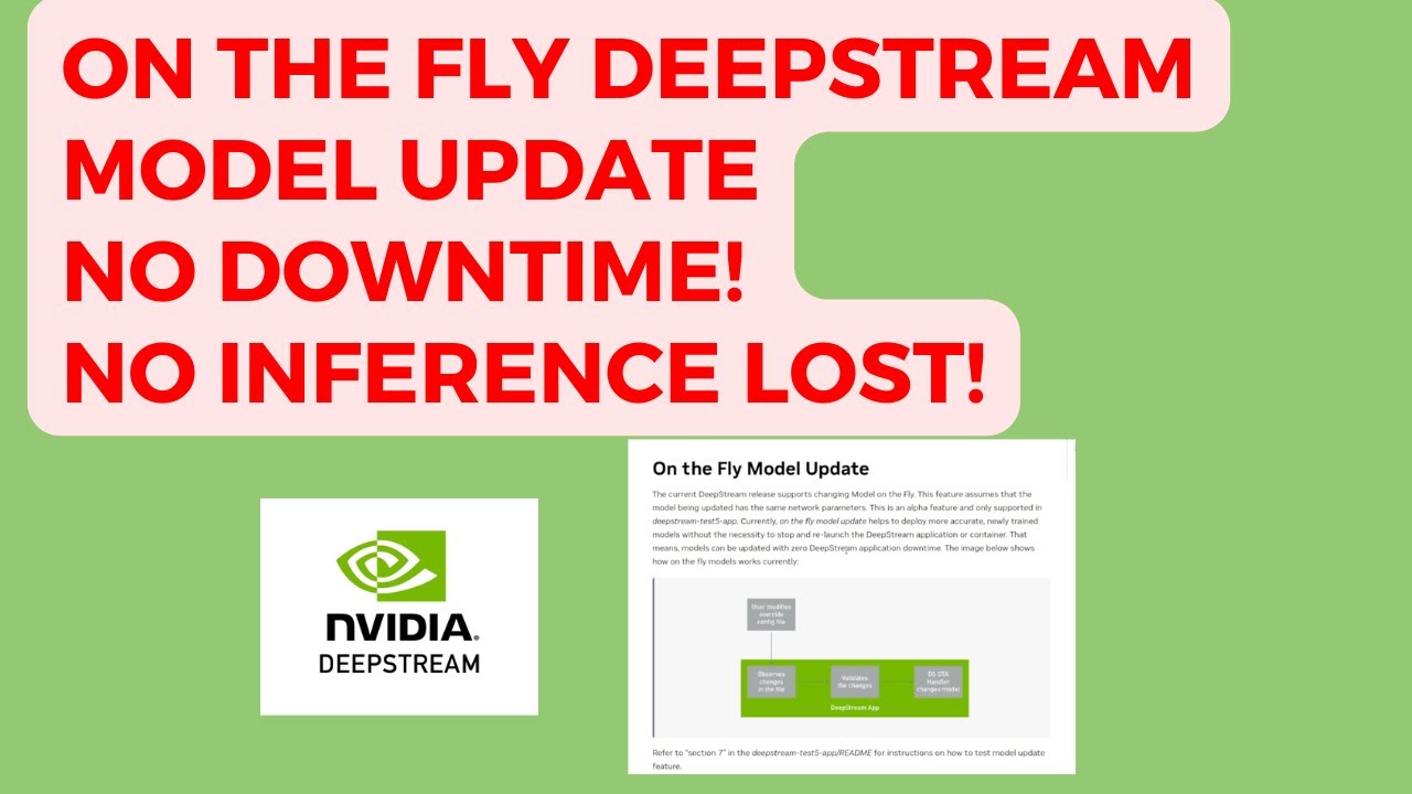 Performing On-The-Fly DeepStream Model Updates With ZERO Inference Loss