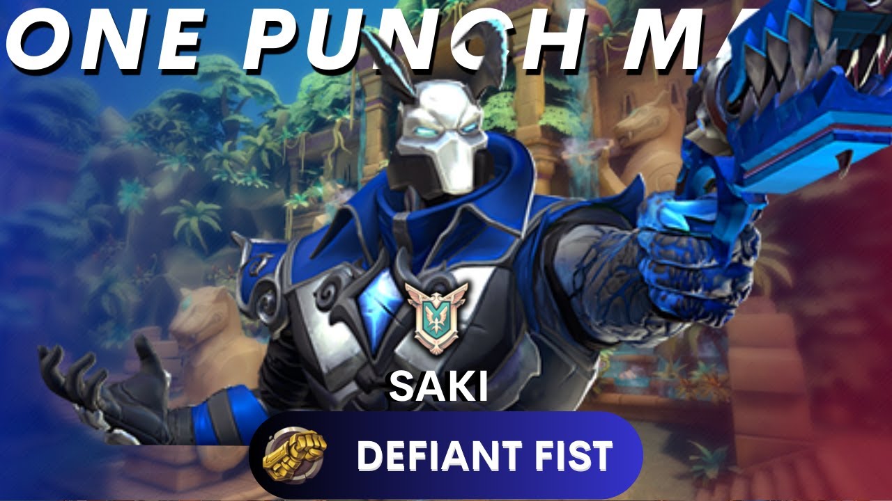 One Punch Man Of Paladins  Defiant Fist Androxus 35 Kills Saki [Master] Paladins Ranked Gameplay