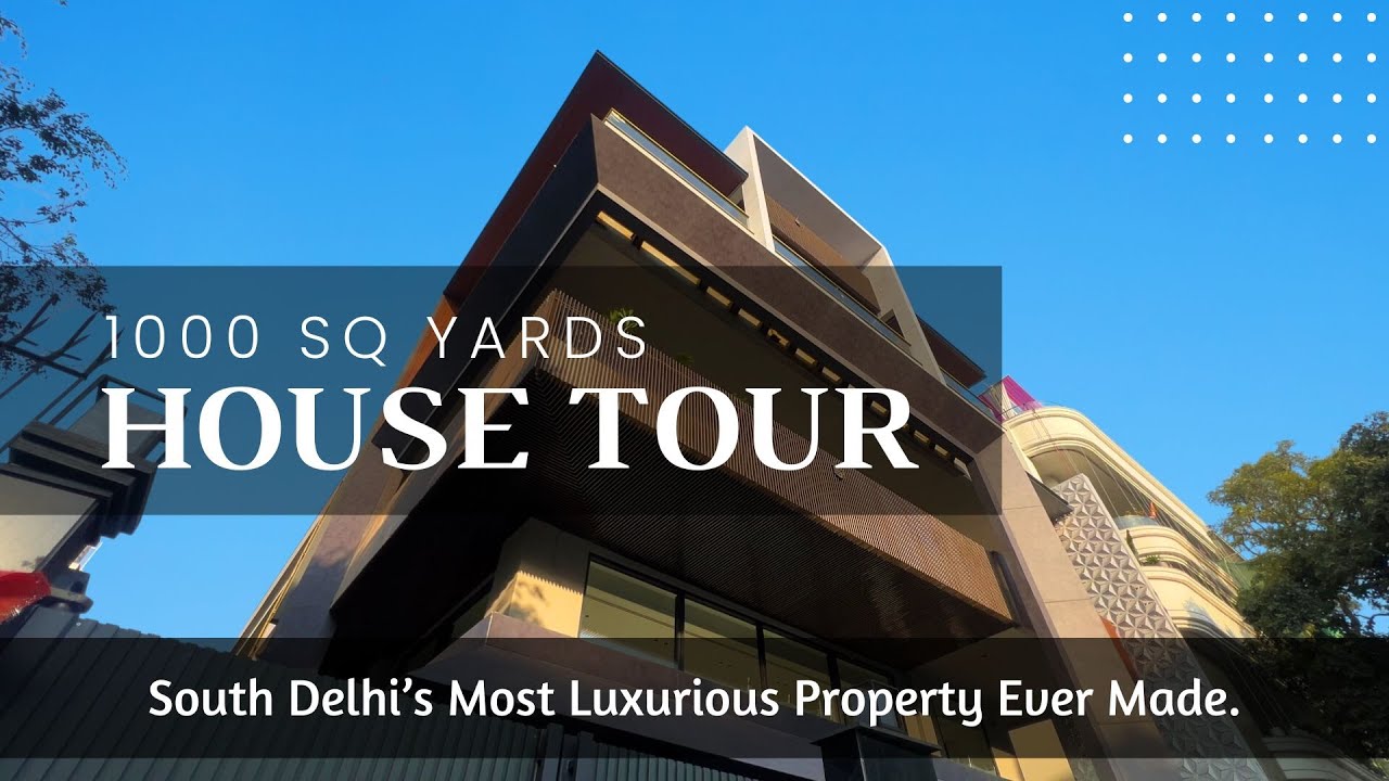 The MOST LUXURIOUS PROPERTY EVER MADE IN SOUTH DELHI | 1000 Sq Yards Floor in GK-1