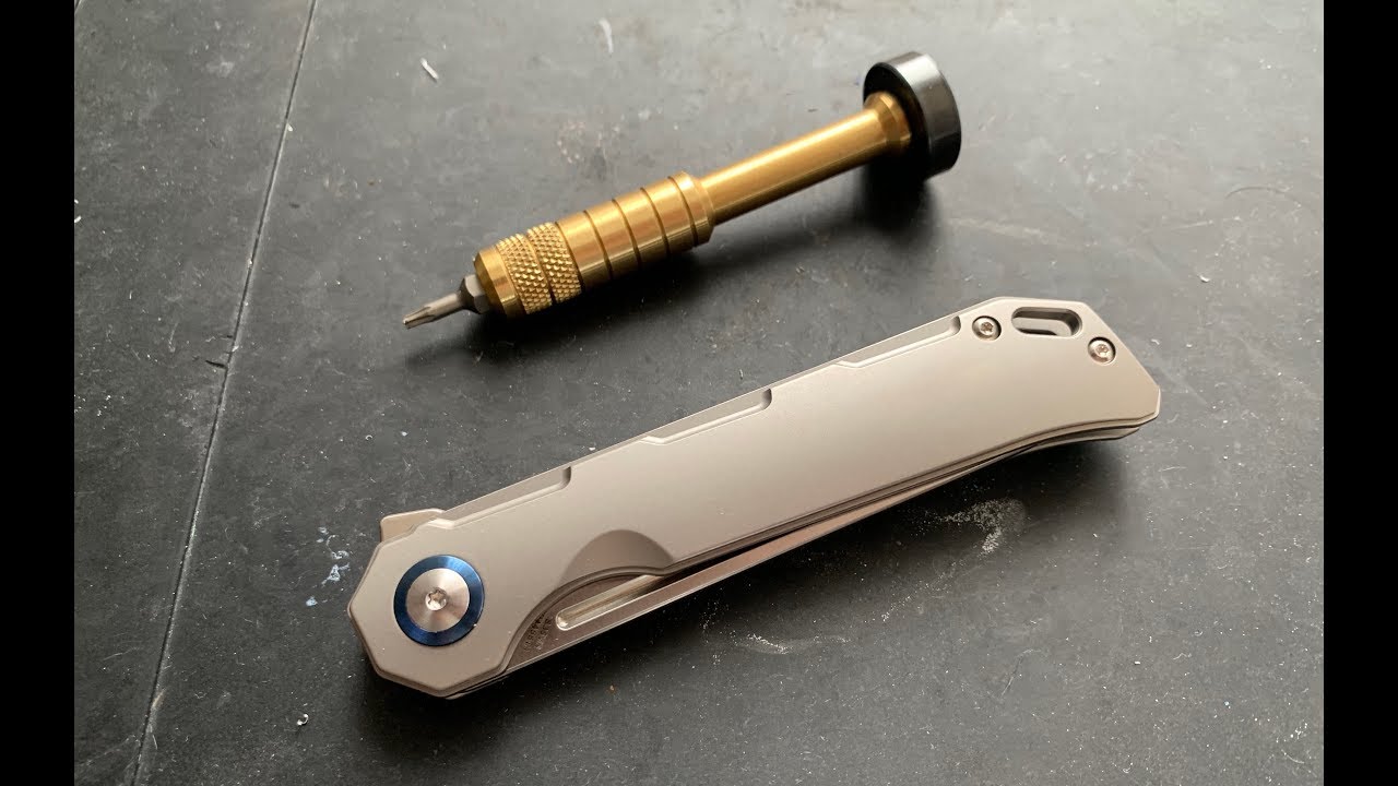 How to disassemble and maintain the Kizer Titanium Begleiter Pocketknife