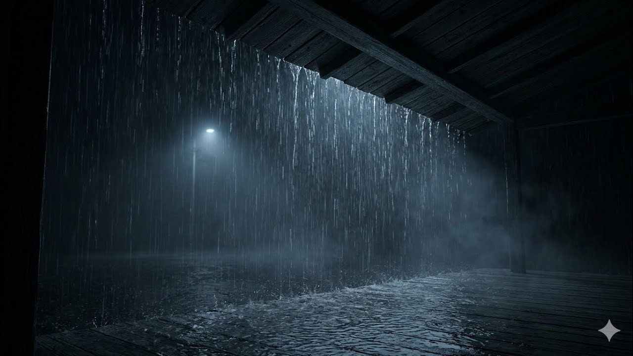 Cozy Rainy Night Ambience (3 Hours) | Relaxing Sleep Sounds & White Noise