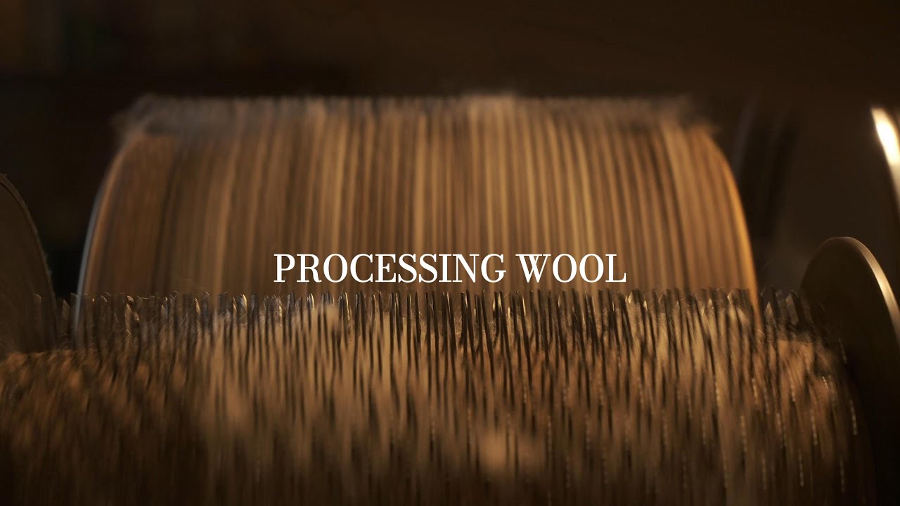 processing wool from fleece to yarn
