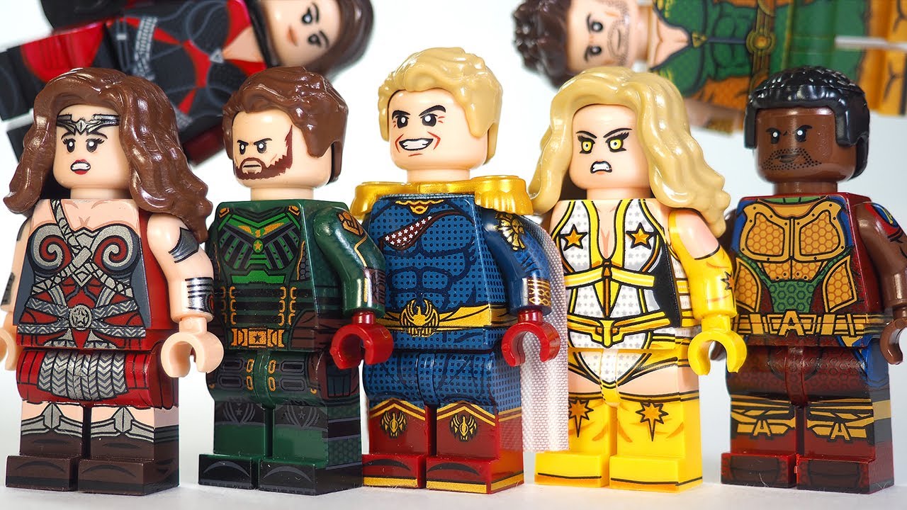 LEGO The Boys | Homelander | Starlight | Soldier Boy | Queen Maeve Unofficial Lego Minifigures