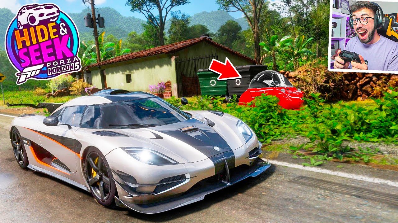 1 HORA de ESCONDITE en FORZA HORIZON 5 😍 Hide & Seek