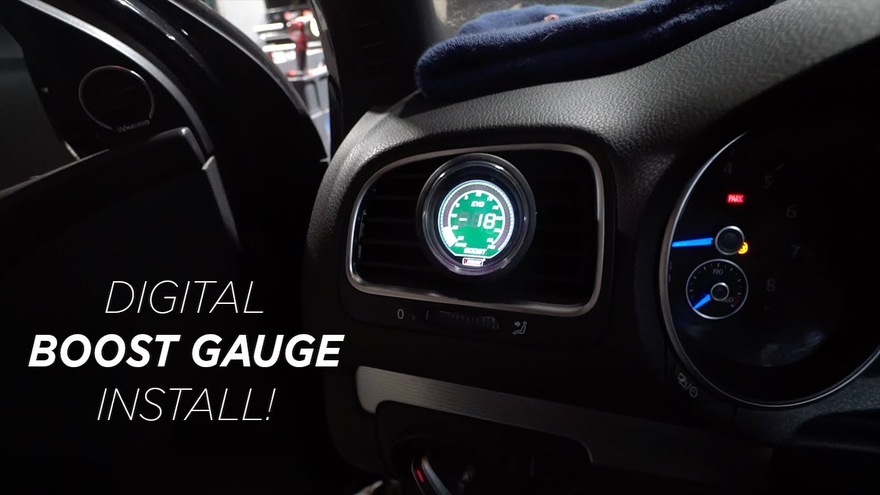 2013 MK6 Golf R BOOST GAUGE install!