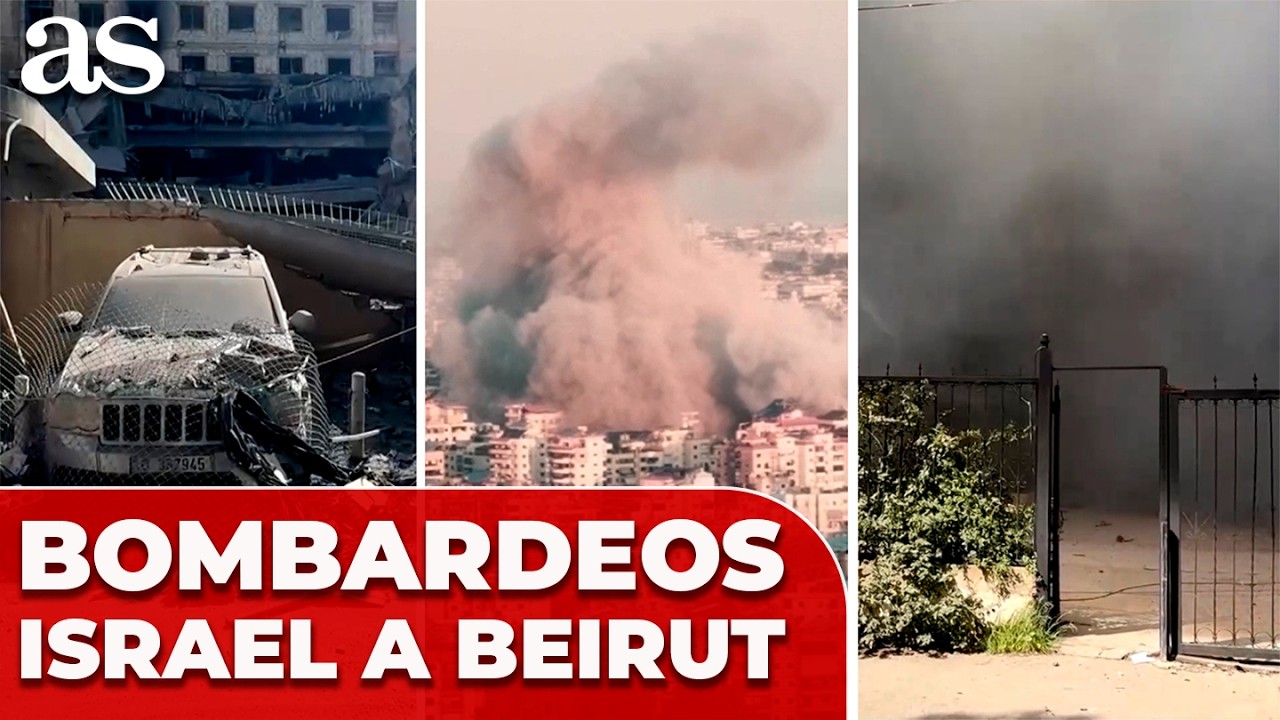 Israel BOMBARDEA BEIRUT: ataques contra HEZBOLLAH sacuden LÍBANO