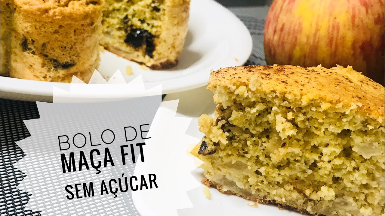 Bolo de maça fit