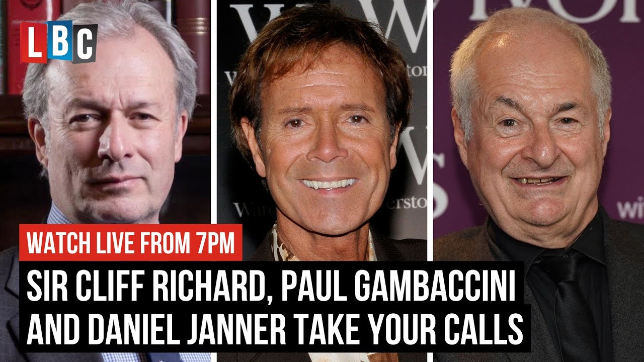 Sir Cliff Richard, Paul Gambaccini and Daniel Janner QC join LBC's Iain Dale and take your calls