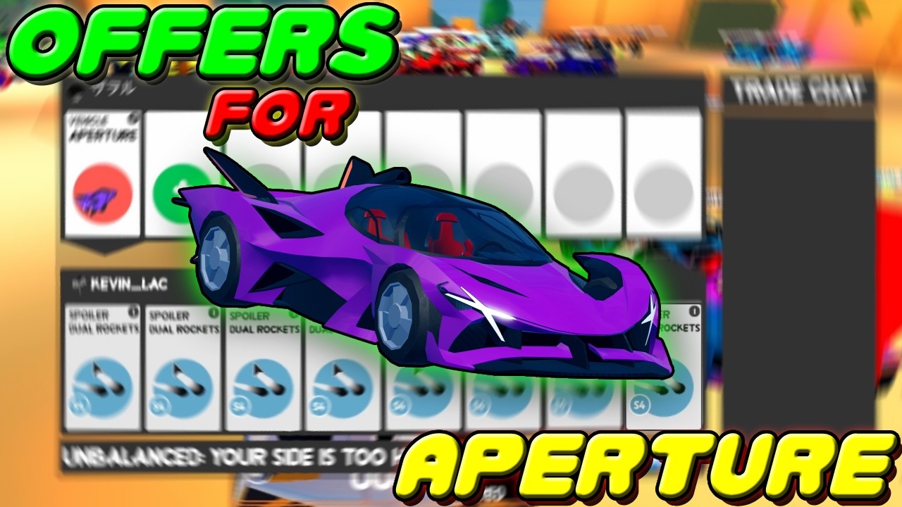 Roblox Jailbreak - What people offer for APERTURE in trading.