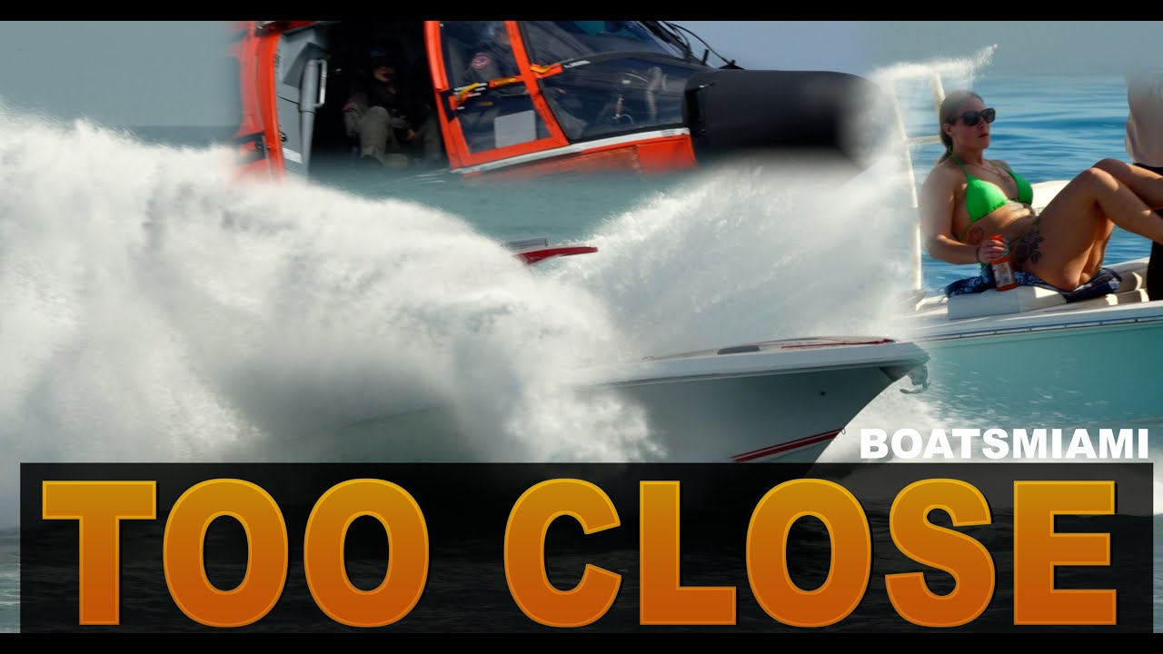 TOO CLOSE FOR COMFORT | HAULOVERINLET | BOATSMIAMI | MIAMI #boatsmiami #hauloverinlet  #yt #ytviral