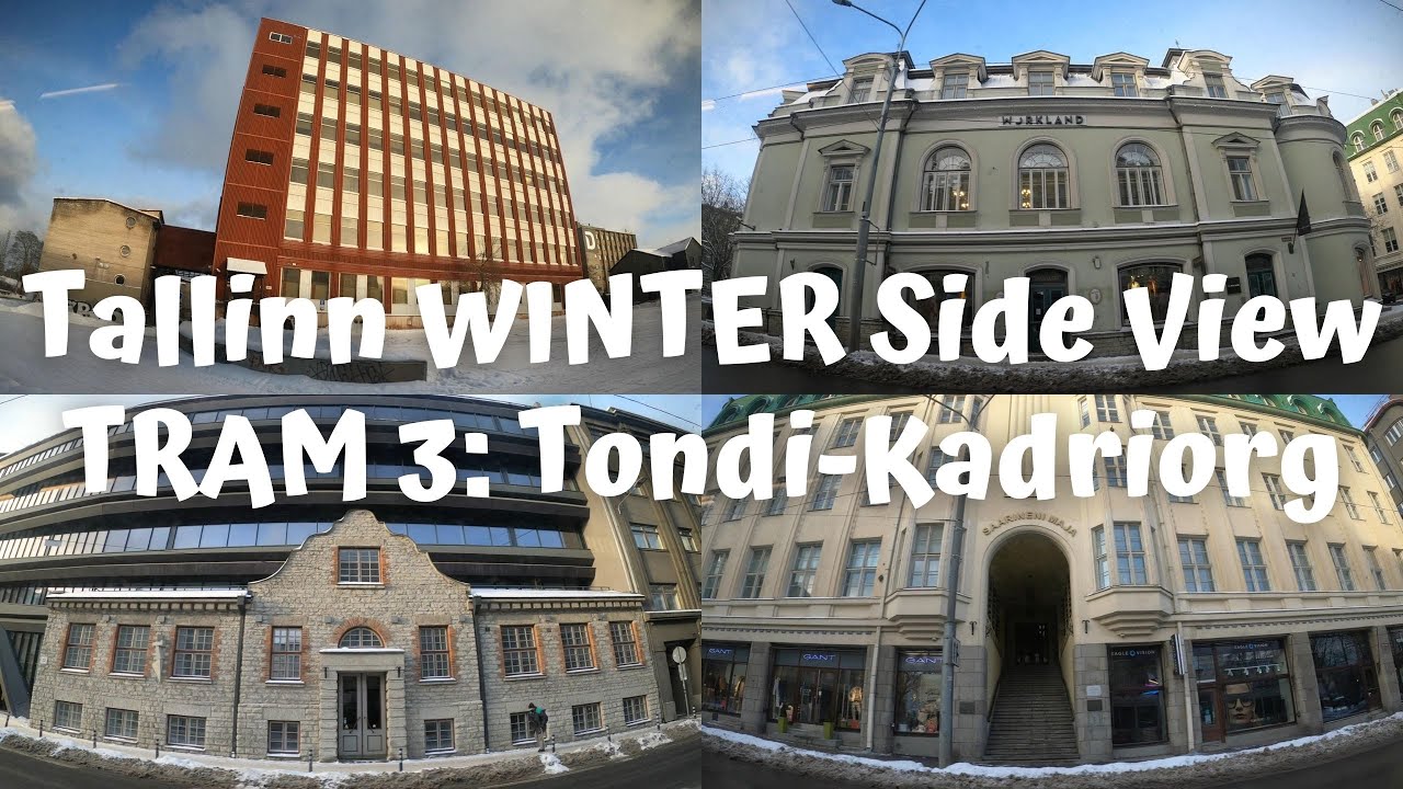 Estonia Tallinn Tram 3 Tondi - Kadriorg [4K60] Winter 2021