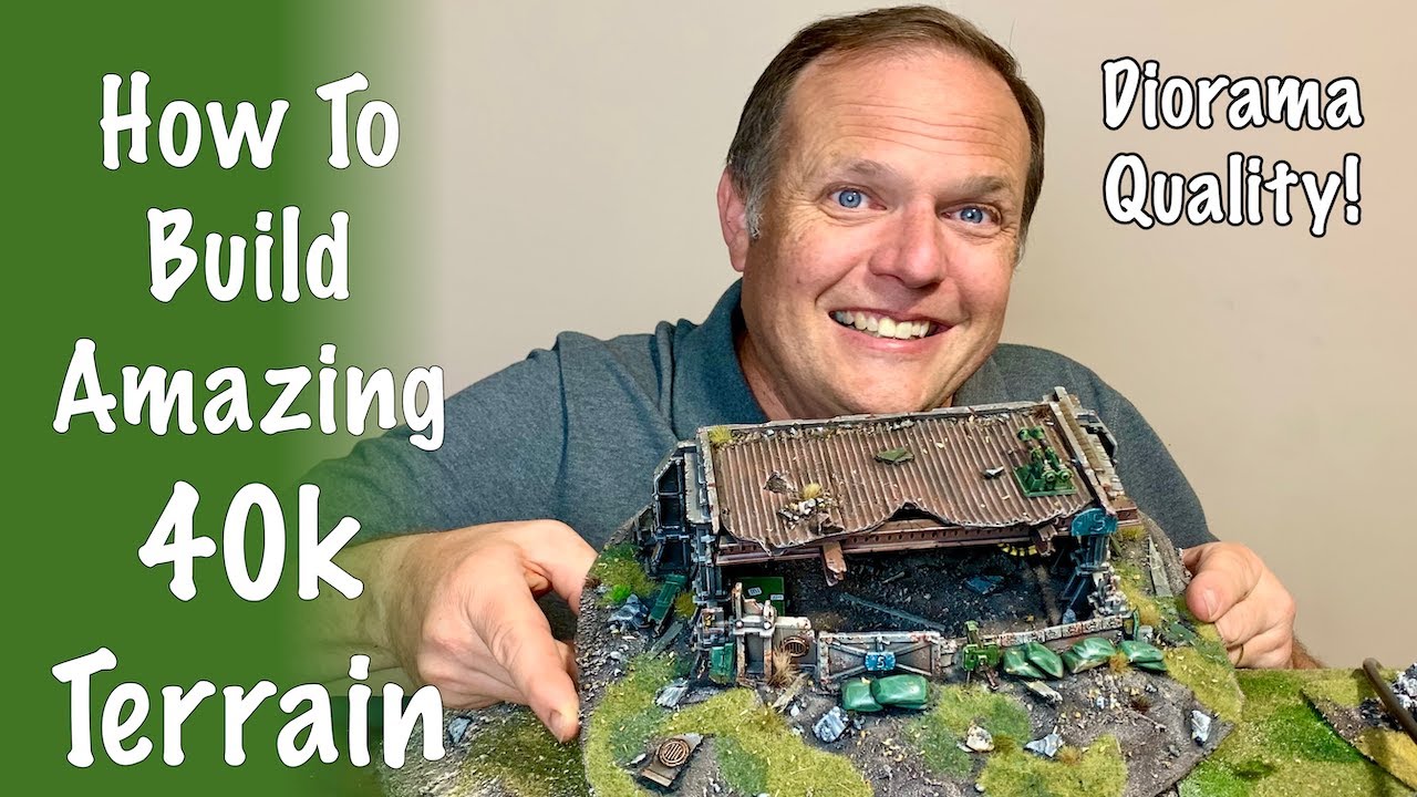 [AWESOME WARHAMMER 40,000 BUNKER] Building  Diorama Quality Terrain For 40k & Horus Heresy