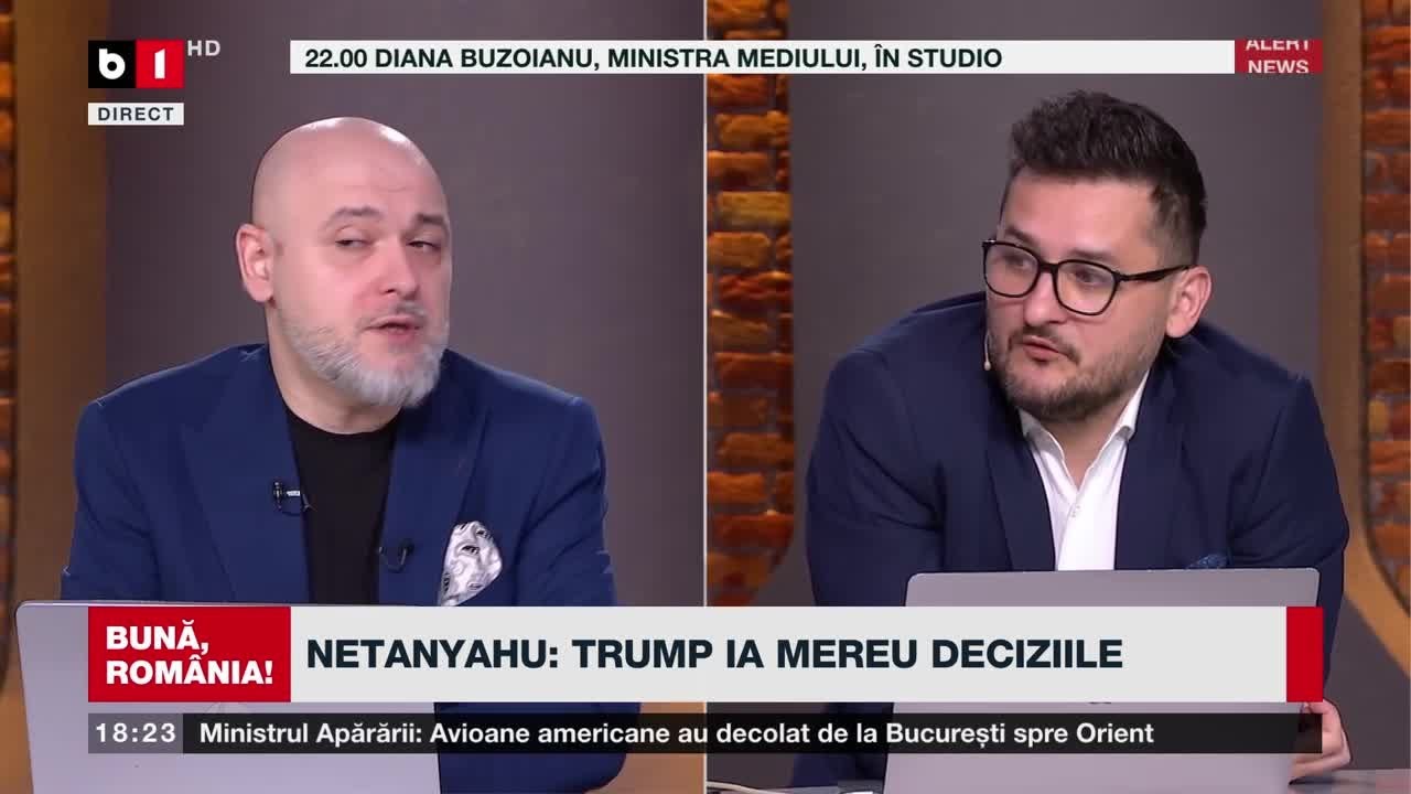 BUNĂ, ROMÂNIA! SUA, ATRASE DE ISRAEL ÎN RĂZBOIUL CU IRANUL?/ NETANYAHU: TRUMP IA MEREU DECIZIILE.P1