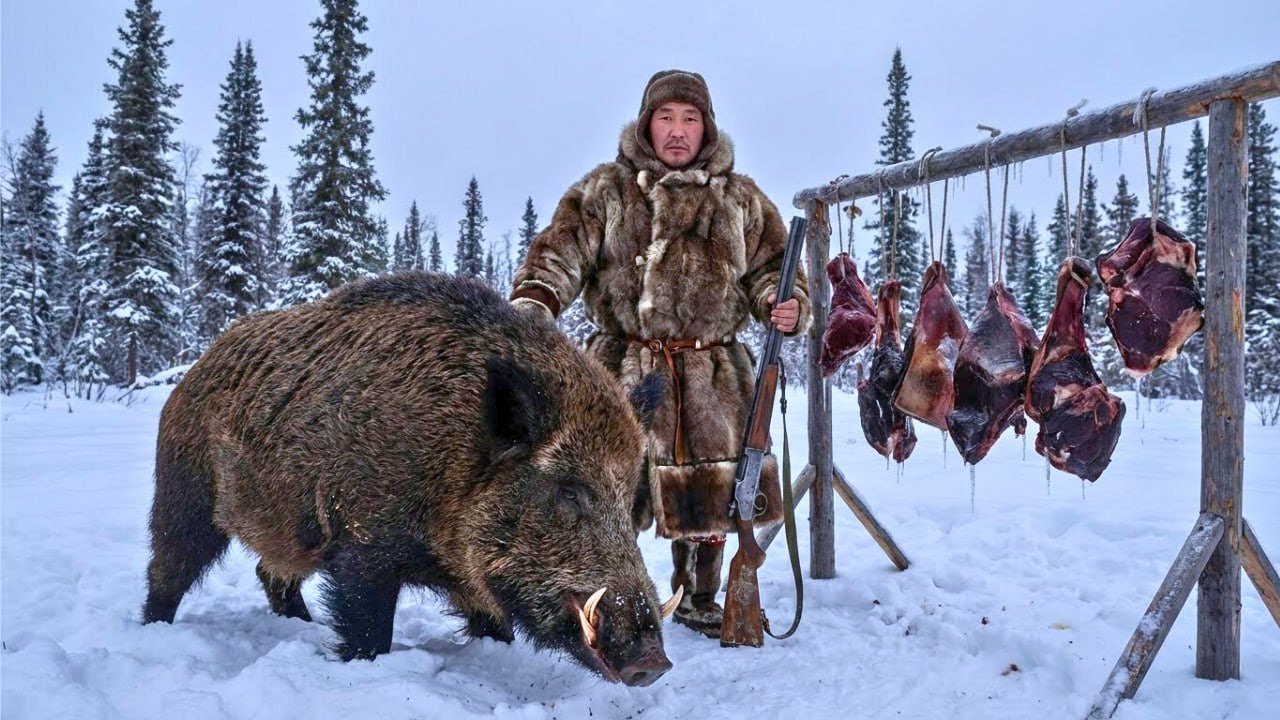 Surviving  -71°C Hunting the 10,000kg Wild Boar in Yakutia's Frozen Wilderness