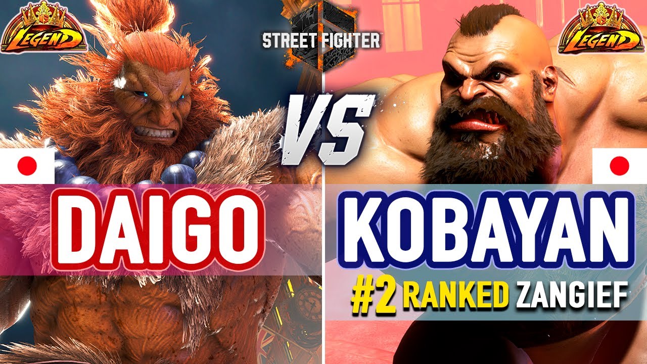 SF6 🔥 Daigo (Akuma) vs Kobayan (#2 Ranked Zangief) 🔥 SF6 High Level Gameplay
