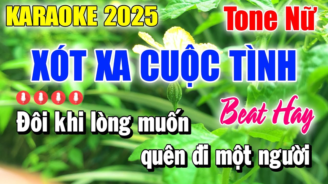 Karaoke Xót Xa Cuộc Tình Tone Nữ ( Beat Cực Hay ) Karaoke Thanh Duy