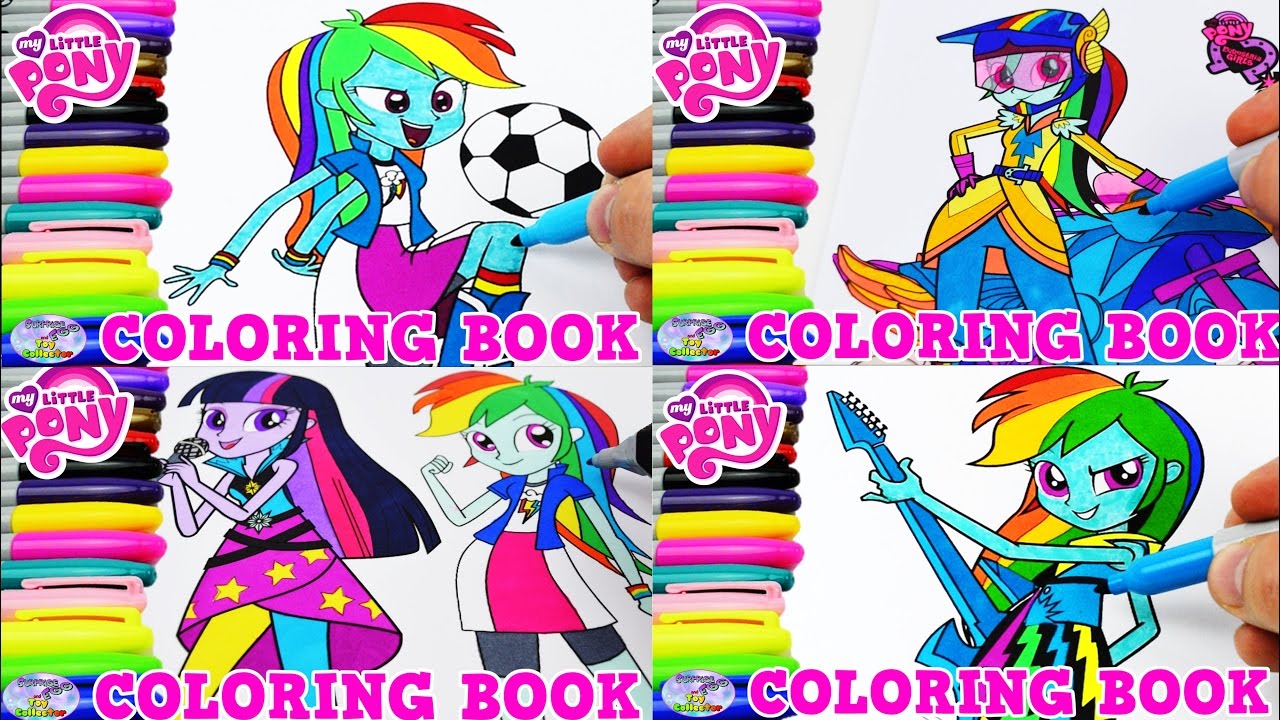 My Little Pony Coloring Book Rainbow Dash MLP Episode Surprise Egg and Toy Collector SETC