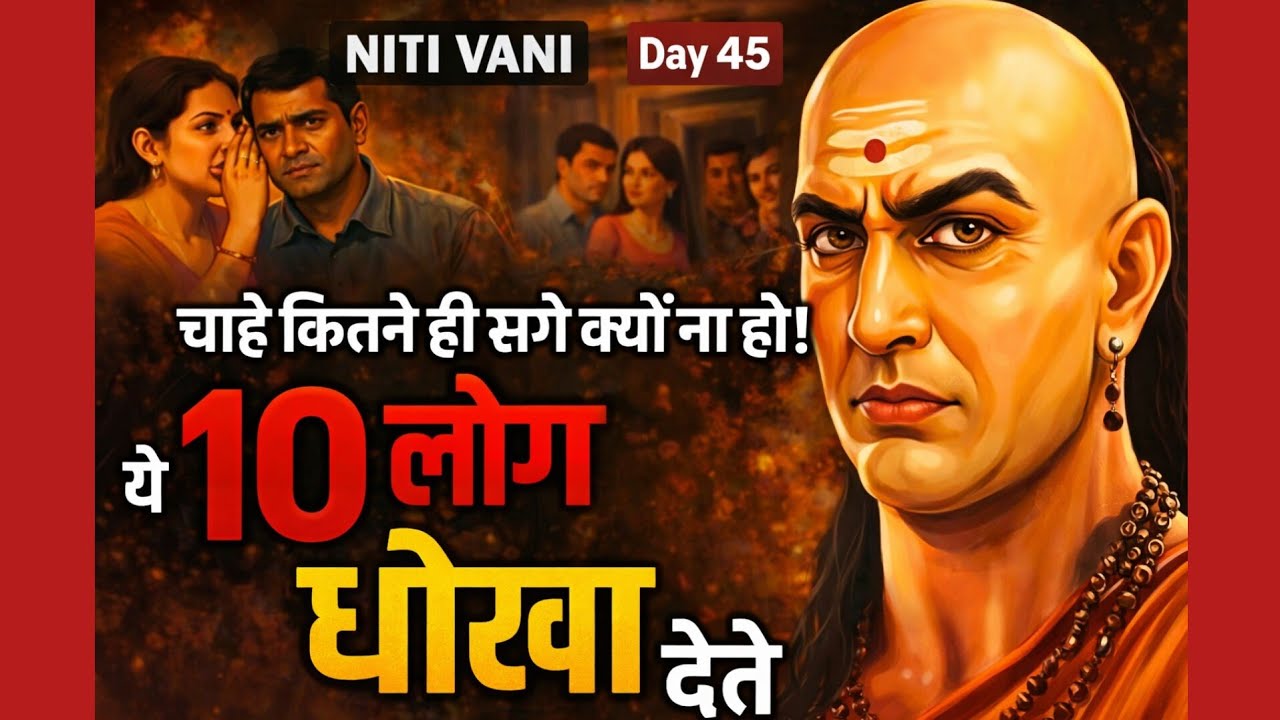 चाहे कितने ही सगे क्यों न हों! ये 10 लोग धोखा देते हैं | Chanakya Niti | NITI VANI 