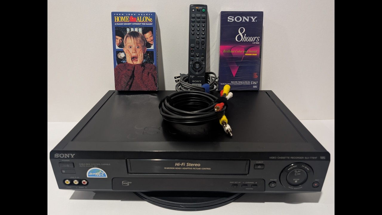 Sony VHS (Model SLV-779HF) Player and Remote Testing for Ebay Listing