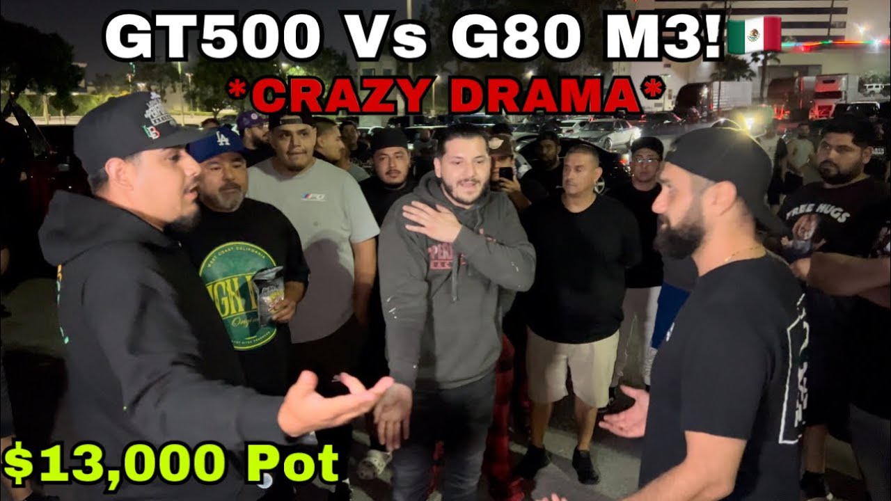 CRAZY DRAMA! GT500 Vs G80 M3! $13,000 Pot #GT500 #G80 #M3