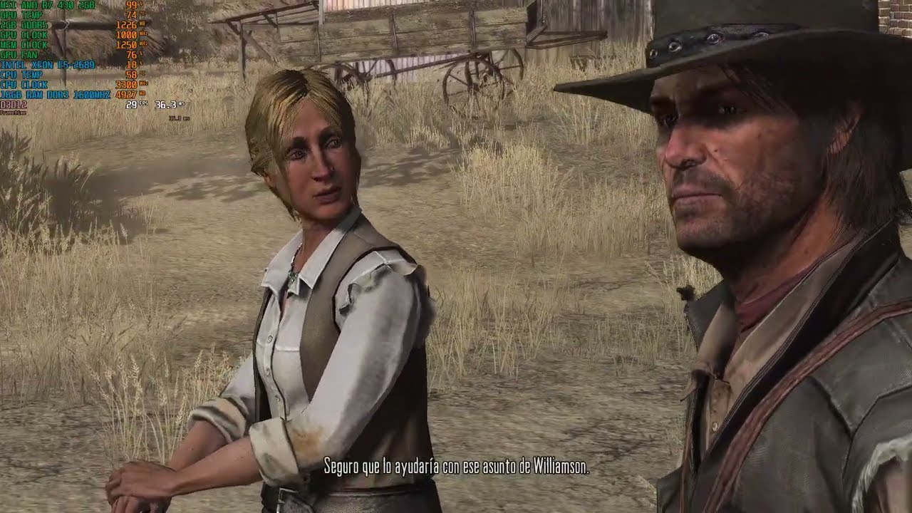Red Dead Redemption 1080p low E5-2689 R7 430 OC 2GB 128BITS