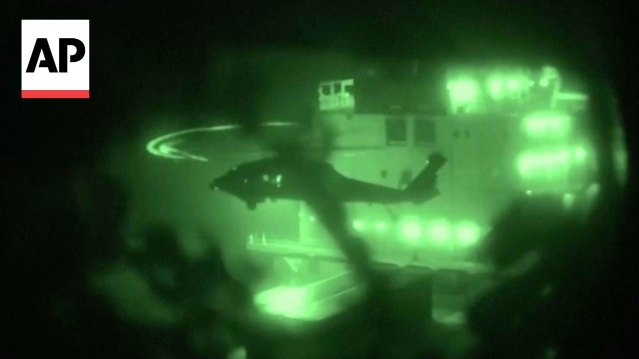Video shows US Navy seizing an Iran-flagged cargo ship